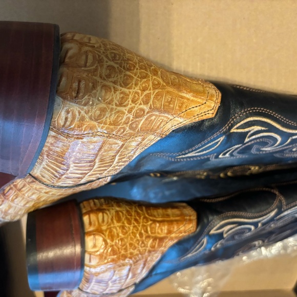 **Nearly new cayman JB Dillion— cowgirl-boots -Alligator - leather *reserve* - Picture 6 of 14